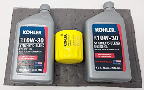 Genuine Kohler 52 050 02-S Oil Change Kit w/Oil pad and 10W-30 Oil