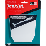Makita T-03193 Cloth Vacuum Filter, 3 Pack
