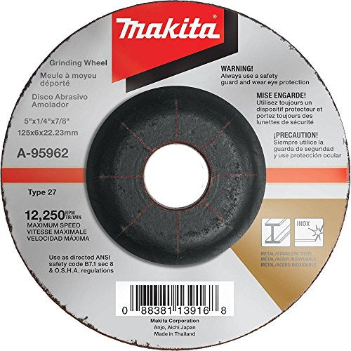 Makita A-95962 36 Grit INOX Grinding Wheel, 5