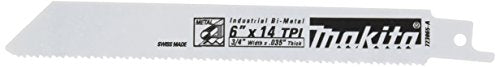 Makita 723065-A-5 6-Inch 14-TPI All Purpose Reciprocating Saw Blade