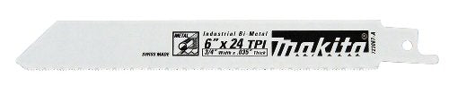 Makita 723067-A-5 6-Inch 24-TPI Metal Cutting Reciprocating Saw Blade (5-Pack)