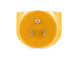 Camco 55325 15 AMP Male / 30 AMP Female 90 Degree Electrical Adapter , Yellow