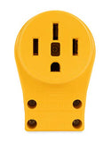 Camco 55353 50 AMP Female Replacement Receptacle , YELLOW