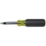 Klein Tools 32557 Multi-Bit Screwdriver / Nut Driver, Heavy Duty 10-in-1 with Interchangable Shafts and Ph, Sl, Sq, Hex Bits and Nut Drivers