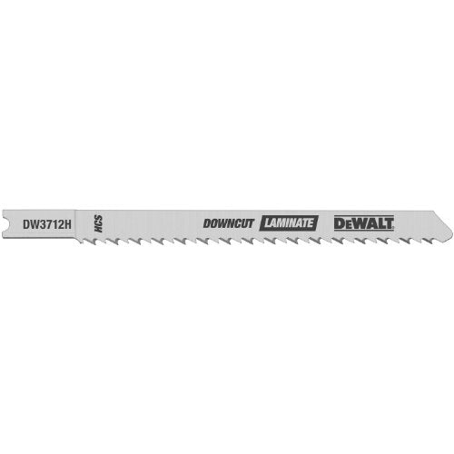 DEWALT DW3712-5 4-Inch 10 TPI Laminate Down Cutting Cobalt Steel U-Shank Jig Saw Blade (5-Pack)