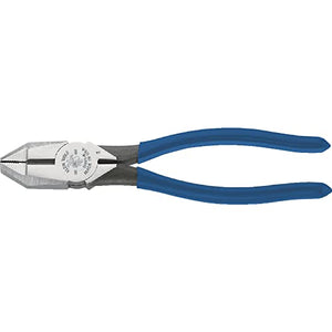 Klein Tools D201-8 Lineman's Pliers with Induction Hardened Knives, Knurled Jaws and Tempered Handles, 8-Inch