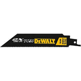 DEWALT 6-Inch Reciprocating Saw Blades, 18 TPI, 5-Pack (DWAR6118)
