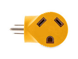 Camco 55325 15 AMP Male / 30 AMP Female 90 Degree Electrical Adapter , Yellow