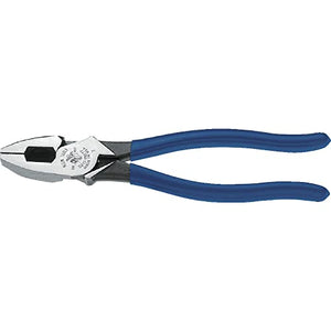 Klein Tools D213-9NETP Lineman's Fish Tape Pulling Pliers, High Leverage Design with Handle Termpering for comfort when Cutting, 9-Inch