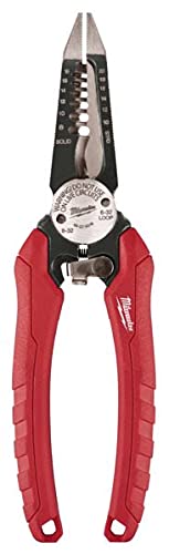 Milwaukee 48-22-3079 6-In-One Combination Wire Stripping and Reaming Pliers for Electricians
