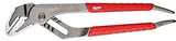 Milwaukee 48-22-6310 10", Straight Jaw Pliers with Ream & Punch Exposed Metal Handles & Precision Ground Plier Head