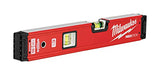 Milwaukee electrical level Milwaukee REDSTICK MLBXM16 Magnetic Box Level, 16 in L, 2 -Vial, Magnetic, Aluminum, Red