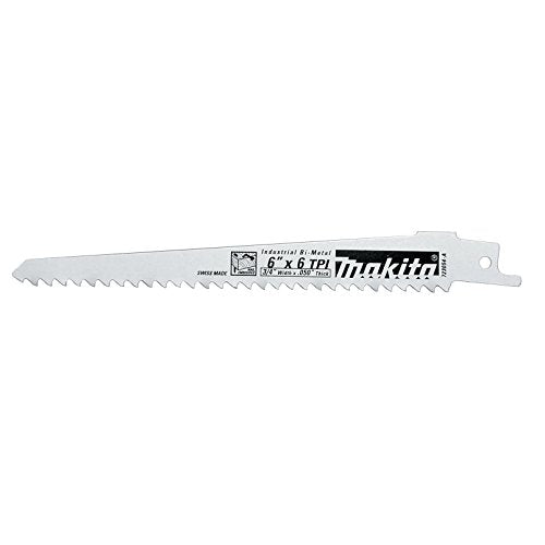 Makita 723054-A-100 6-Inch 6-TPI Wood Cutting Reciprocating Saw Blade