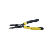 Klein Tools J206-8C Long Nose All-Purpose Spring Loaded Pliers, Forged Steel with Dual Material Journeyman Handles