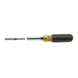 Klein Tools 32801 5-In-1 Heavy Duty Multi-Nut Driver With Hollow Shaft for Long Bolts and Color Coded Bands