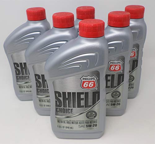 Phillips 66 5W20 Shield Choice Oil Quart 1081448 (Pack of 6)