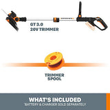 WORX WG163.9 TOOL ONLY GT 3.0 20V PowerShare 12" Cordless String Trimmer & Edger #WG163.9