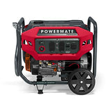 Powermate P0080301 Gas Generator 9400 Watt 49 ST, Powered by Generac, Red, Black