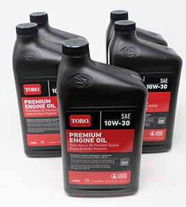 Toro 38280 5-Pack SAE 10W30 4-Cycle Oil Quarts