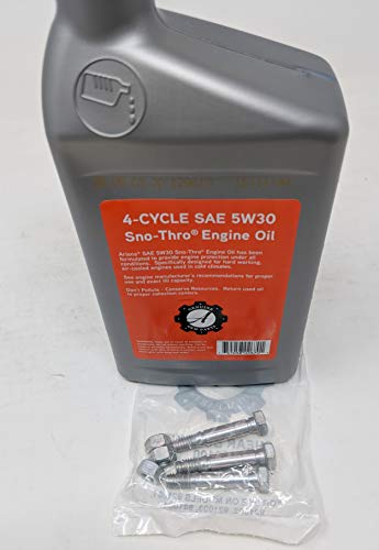 Ariens Deluxe Snowblower 3-Pack Shear Bolt and SAE 5W-30 Sno-Thro Engine Oil