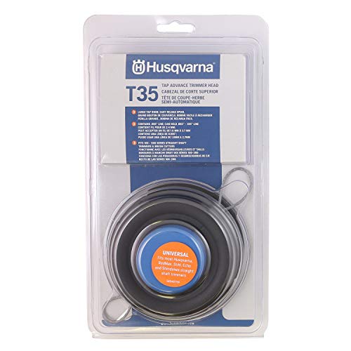 Husqvarna 537388101 Universal T35 Tap Advance Straight Shaft String Trimmer Head Prewound With .095-Inch Line