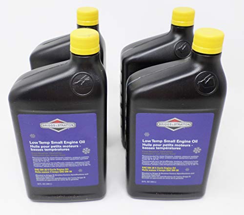 Briggs & Stratton 100030C SAE 5W-30 4-Cycle Snow Thrower Oil Quart (Pack of 4)