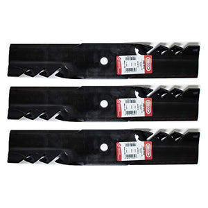 3PK 32" & 48" Oregon 596-310 Gator Mulching Mower Blades for Bobcat 112111-01 & Ferris 1520843, 20843, 5020843, 1520843S