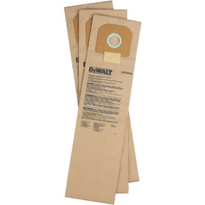 DEWALT D279042 Paper Filter Bag for D27904 Dust Extractor, 3-Pack , Brown