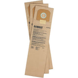 DEWALT D279042 Paper Filter Bag for D27904 Dust Extractor, 3-Pack , Brown