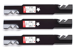 Oregon Set of 3, Genuine Gator 3-in-1 Mulcher Blades to Replace Craftsman, Poulan, Husqvarna Blade 180054, 173920, 173921, 532180054, 532173920, 532173921.