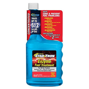 STAR BRITE Star Tron Enzyme Fuel Treatment - Concentrated Gasoline Formula - 1 oz. Treats 16 Gallons - 32 Fl Oz (093032)
