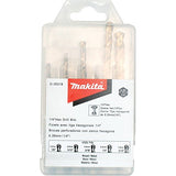 Makita D-35318 Titanium Coated Drill Bit Set, 1/4-Inch, 5-Pack