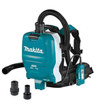 Makita XCV10ZX 18V X2 LXT Lithium-Ion (36V) Brushless Cordless 1/2 Gallon HEPA Filter Backpack Dry Dust Extractor, AWS Capable, Tool Only