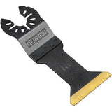 DEWALT Oscillating Tool Blade for Wood with Nails, Wide, Titanium (DWA4204) , Black