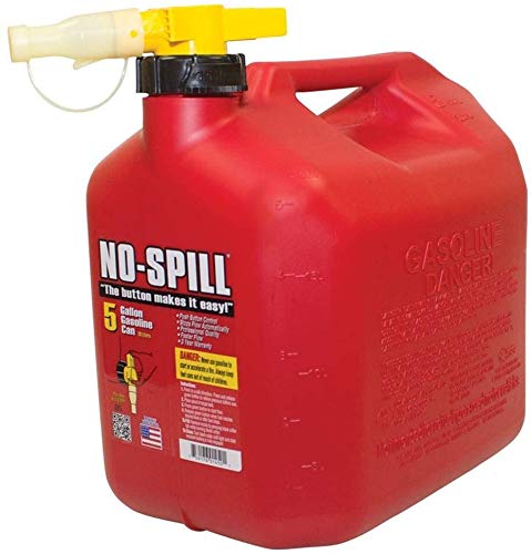 No-Spill 1450 5-Gallon Poly Gas Can (CARB Compliant) Pack of 2
