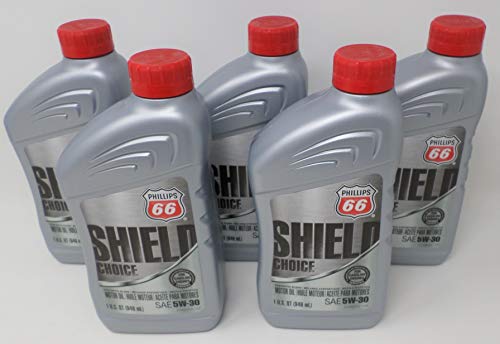 Phillips 66 5W30 Shield Choice Oil Quart 1081455 (Pack of 5)