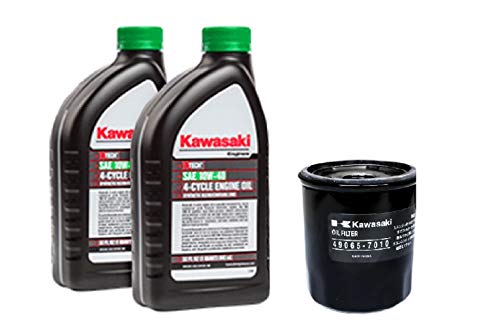 Kawasaki Oil Change Kit, (1) 49065-7010 Oil Filter & (2) 99969-6296 Quarts Of Oil