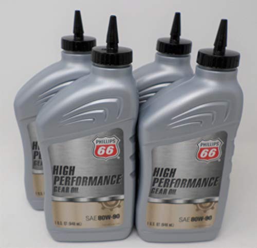 Phillips 66 80W90 HP Gear Oil Quart 1074103 (Pack of 4)