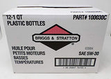 Briggs & Stratton 100030C SAE 5W-30 4-Cycle Snow Thrower Oil Quart (Case of 12)