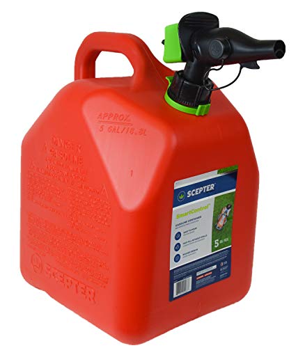 Scepter FR1G501 SmartControl Gas Can, 5 Gallon, Red