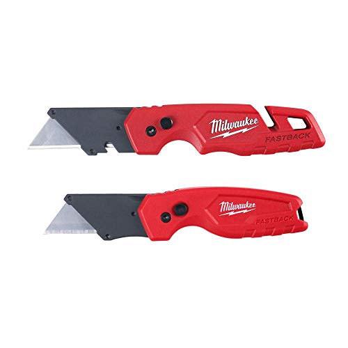 Milwaukee Electric Tool 48-22-1503 Fastback Folding Utility Knife Set, Red
