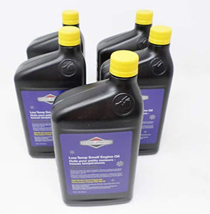 Briggs & Stratton 5-Pack 100030C SAE 5W-30 4-Cycle Snow Thrower Oil Quart