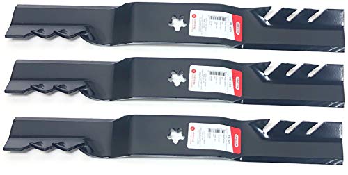 Set of 3, Longer Life 595-605 Gator Fusion G5 3-In-1 Mulching Blades to Replace 187254, 187255,187256, 532187254, 532187255, 532187256: Craftsman, Poulan, Husqvarna, Made in USA