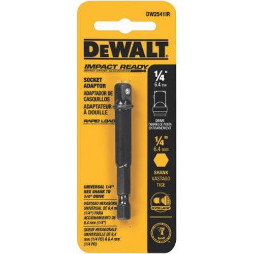 DEWALT DW2541IR 1/4-Inch Hex To 1/4-Inch Square IMPACT READY Socket Adaptor
