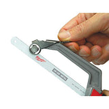 Milwaukee 48-22-0012 Compact Hand Operated Hack Saw w/ Tool-Less Blade Change (10 Inch Blade Included)