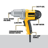 DEWALT Corded Impact Wrench with Detent Pin Anvil, 1/2-Inch, 7.5-Amp (DW292)