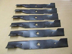 Husqvarna 6 Pack Genuine 532180054 Mower Blades Fits 48" Sears 180054 AYP OEM