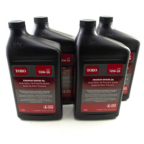 Pack of 4 Toro 38280 SAE 10W30 4-Cycle Oil 32 oz Bottle