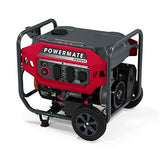 Powermate P0081300 Gas Generator 4500 Watt 49 ST, Red, Black Powered by Generac