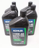 Kohler 25 357 47-S 5-Pack SAE 15W40 Diesel Engine Oil Quarts